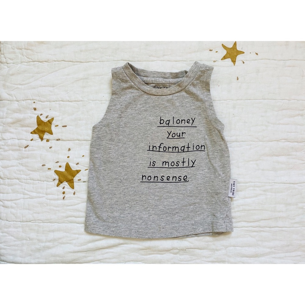 Tiny Tribe || Gray Tank Top